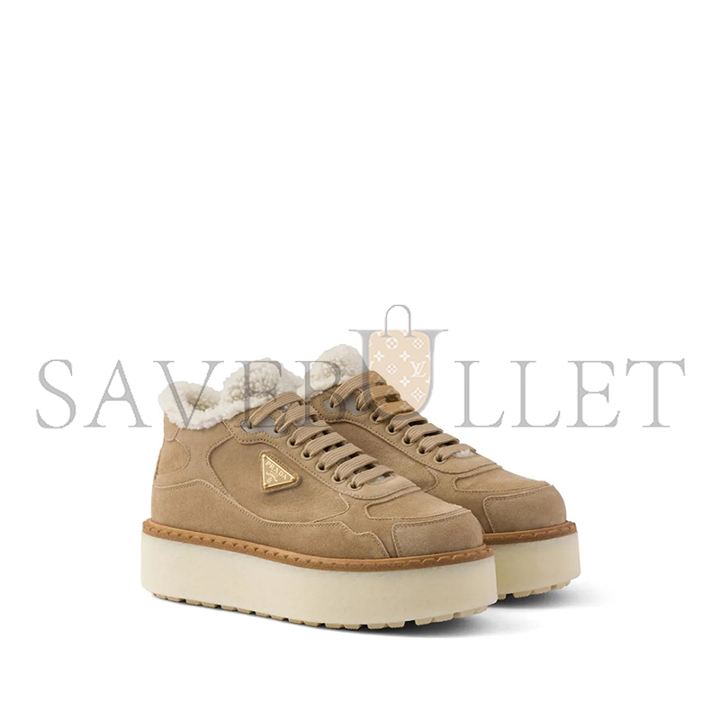 Pra*a suede mid-top sneakers